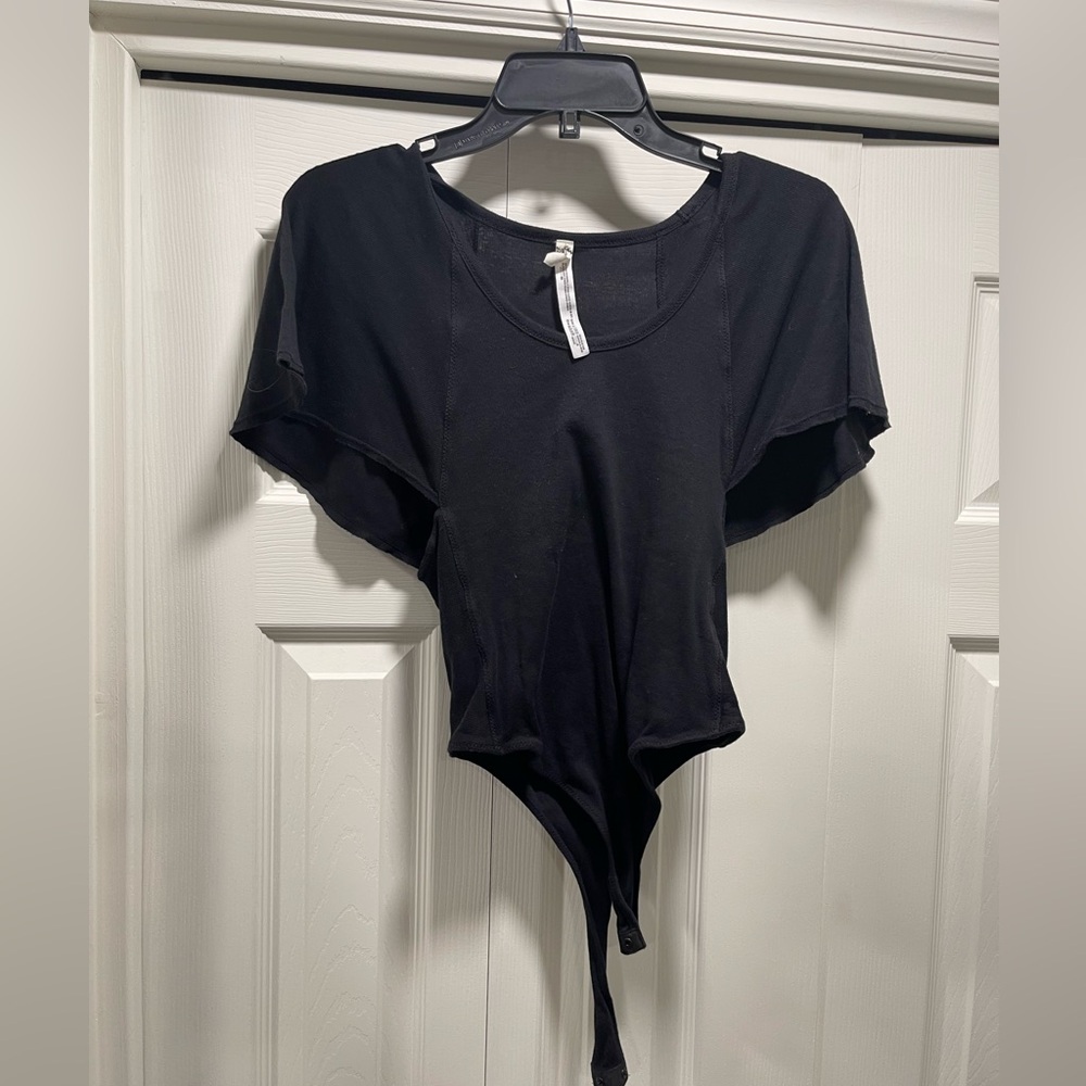 Intimately Free People Black Leotard